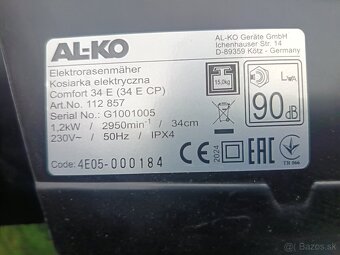 Al-ko elektrická kosačka - 2