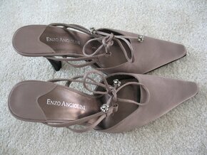 ENZO ANGIOLINI saténové vsuvky-lodičky v.38 NOVÉ - 2