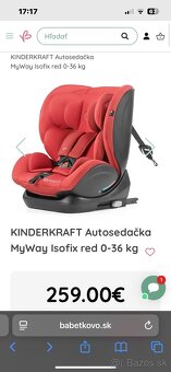 Autosedačka Kinderkraft Myway isofix - 2
