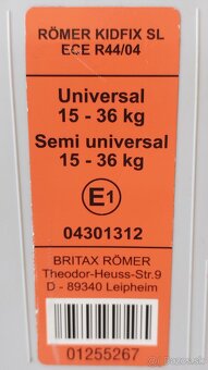 Autosedačka Britax Römer KIDFIX SL 15-36 kg - 2