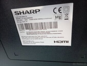 Smart tv 4K UHD SHARP 140cm - 2