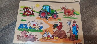 Drevené detské vkladačky 2ks - 2