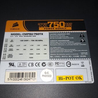 corsair TX750W - 2