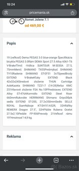 Horský bicykel DEMA PEGAS 3.0 - 2