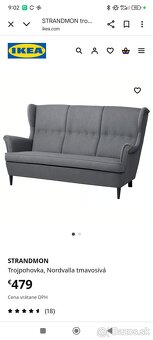 Pohovka Ikea Strandmon - 2