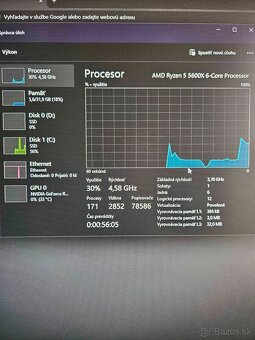 Ryzen 5 5600X / rtx 3060 12GB / 1,5 TB úložisko / 32 GB ram - 2