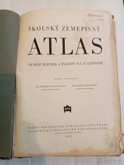 predám Školský zemepisný atlas - 2