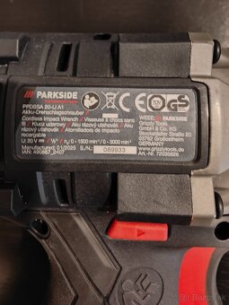 AKU rázová uťahovačka PARKSIDE PPDSSA20LI - 2