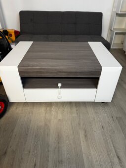 Konferenčný stolík masívny veľký / stolík - 2