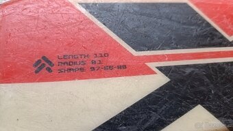 Lyže 110cm lyžiarky 256mm - 2