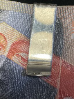 strieborná spona na bankovky - 2