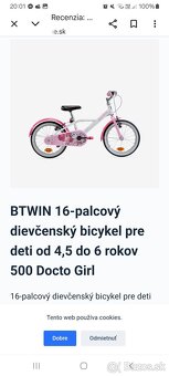 Predám detský bicykel veľkosť 16 - 2