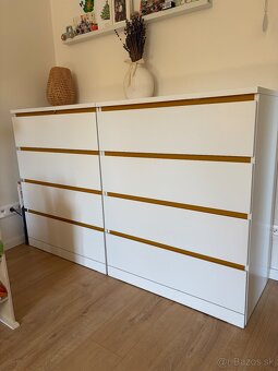 Biela komoda MALM ikea - 2