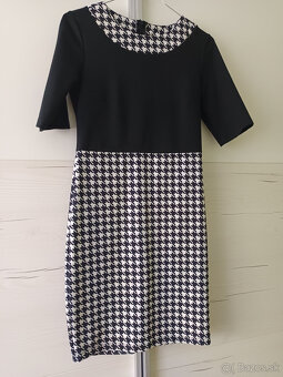 Čierno-biele elegantné minišaty - 2