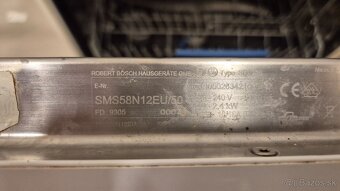 Bosch SMS58N12EU/50 - 2