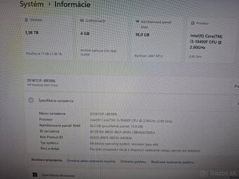 Predám starší herný počítač od HP - 2