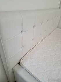 Koženková postel+matrac v super stave - 2