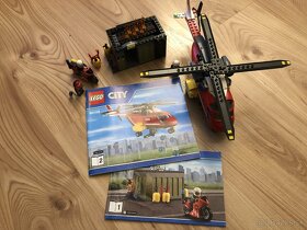 Lego CITY 60108 - Hasičský vrtuľník s príslušenstvom - 2