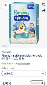 Pampers Splashers, plienky na plávanie - 2