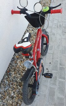 DINO Bikes Cars - Detský bicykel 14" - 2