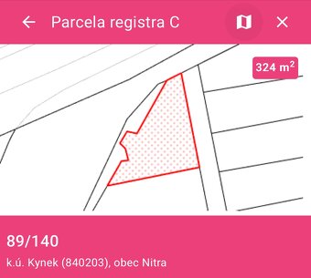 Predám pozemky kynek 398m2, 324m2,339m2 - 2