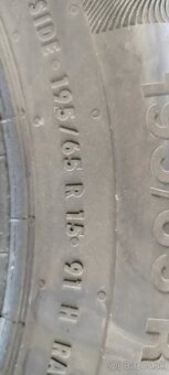 4 letné pneumatiky 195/65 R15 91H Continental - 2