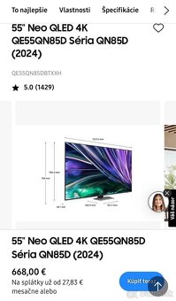 Tv samsung 55” Neo QLED 4K QE55QN85D Séria QN85D (2024) - 2