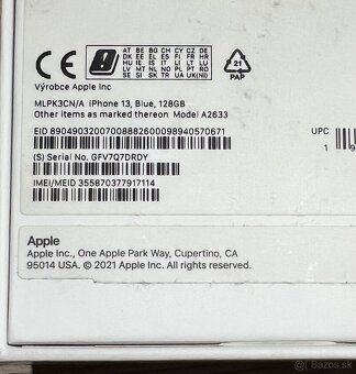 iPhone 13 blue 128GB - 2