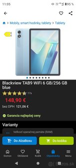 Predám takmer nový tablet Blackview 11 "blue - 2