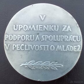 Medaila s portrétom T.G. Masaryka - 1926 postriebrená - 2