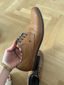 Pánske elegantné topánky kožené - 2