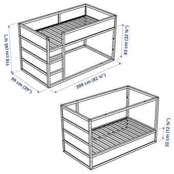 IKEA Kura poschodová posteľ - 2