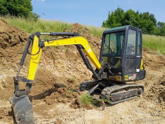 Vykopove prace minibagrom Yanmar 2,8 t - 2