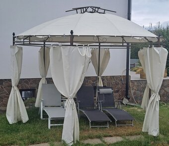 Predám linder Exclusiv Záhradný altánok PAVILON Beige - 2