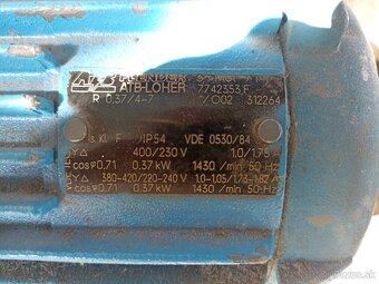 Elektromotor s remenicou 0.37kw 1430 o/m - 2