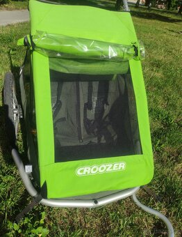 Cyklo vozík Croozer Double – plne funkčný, so slnečnou clono - 2