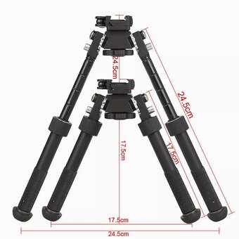 Bipod dvojnožka na weaver lištu a picantinny. - 2