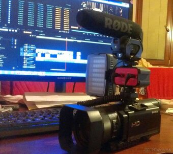 Sony HDR-CX900E + príslušenstvo + statív Velbon + slider - 2