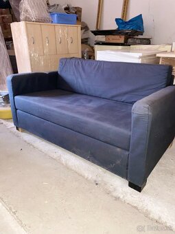 Predám štýlovú dvojmiestnu pohovku v kráľovskej farbe – poho - 2