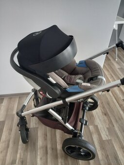 Trojkombinacia kociar Moon Novua2019,vajicko Cybex+adapter - 2