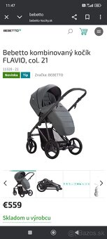 Predám kočík 3 kombinácia - 2