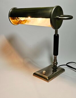 art deco chrómová stolná lampa - 2