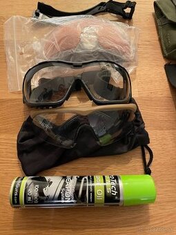 AIRSOFT okuliare, sumky, maska, opasok, vesta, plate carrier - 2