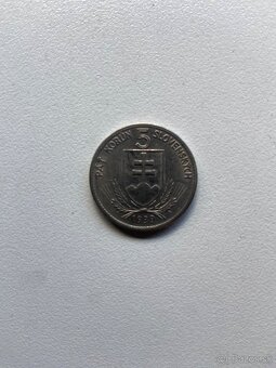 Minca 5 korun slovenskych 1939 - 2