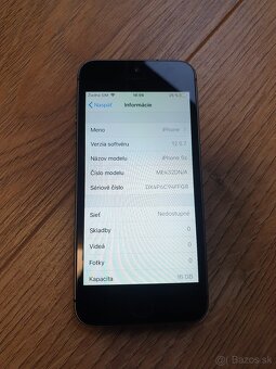 iPhone 5S 16GB nefunkčný SIM slot na diely - 2