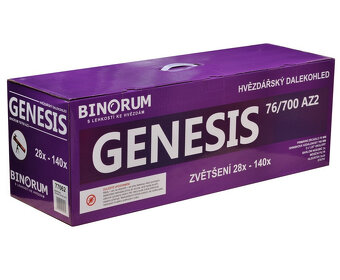 Hvezdársky ďalekohľad Binorum Genesis 76/700 AZ2 - 2