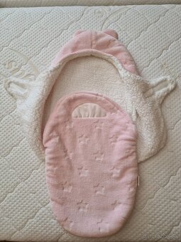 Ružová zavinovačka s kapucňou - 2