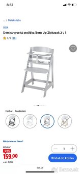 Detska jedalenska rastúca stolicka Roba - 2