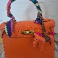 Nová luxusná kabelka Hermes Kelly Mysore Orange - 2