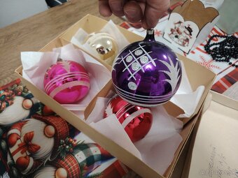 Staré vianočné ozdoby 4kusov - 2